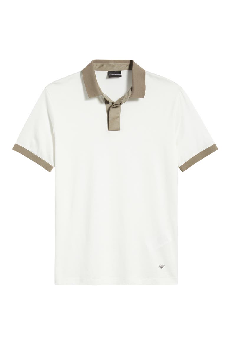 Contrast Collar Polo, Alternate, color, WHITE MULTI