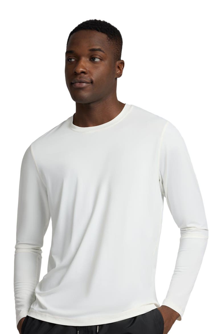 Stretch Nylon Rash Guard, Alternate, color, White