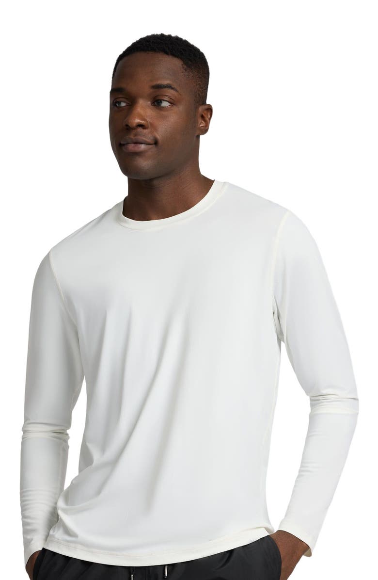 Onia Stretch Nylon Rash Guard, Alternate, color, White