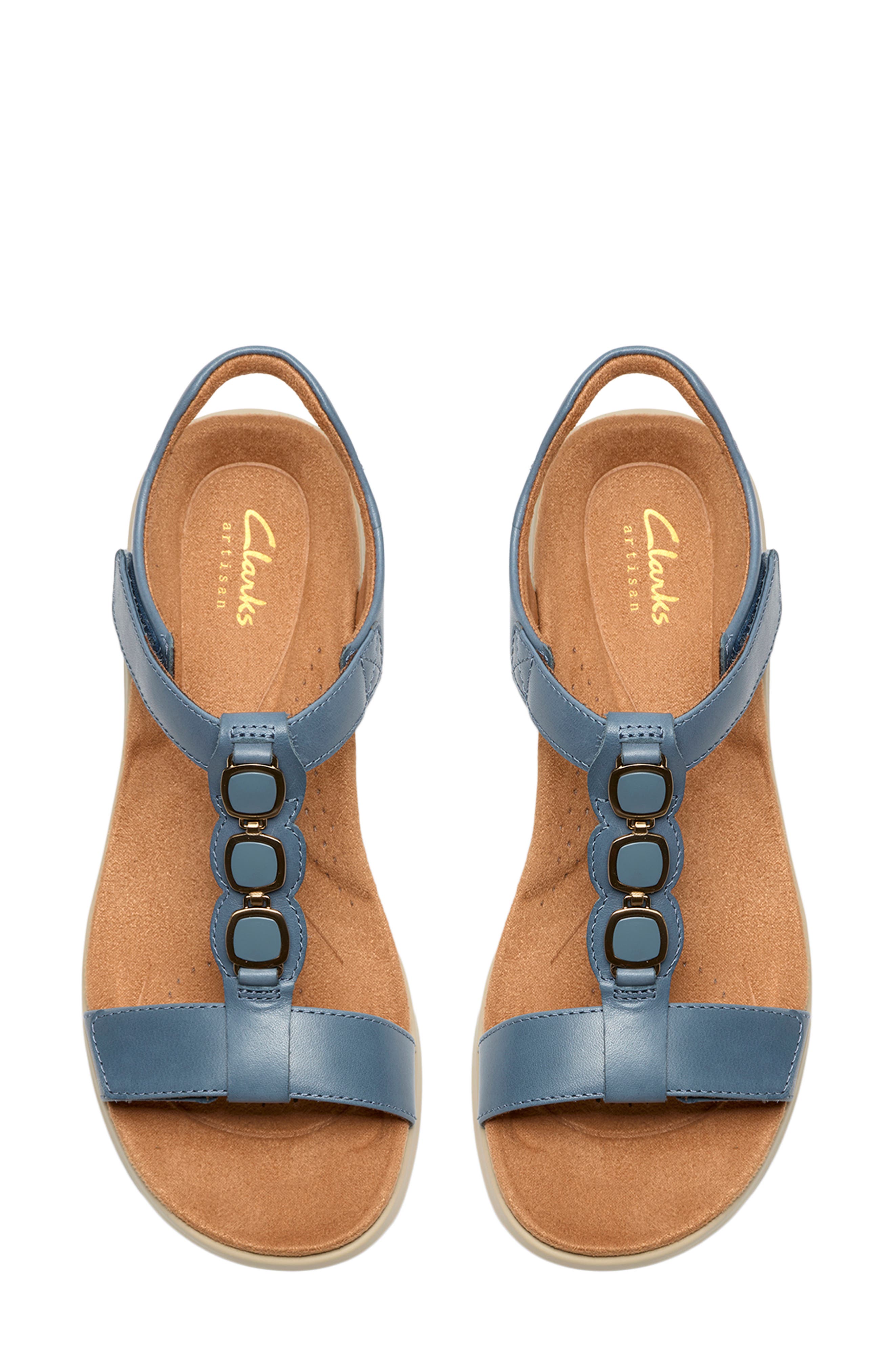 Kitly Gem Sandal, Alternate, color, DENIM BLUE LEATHER