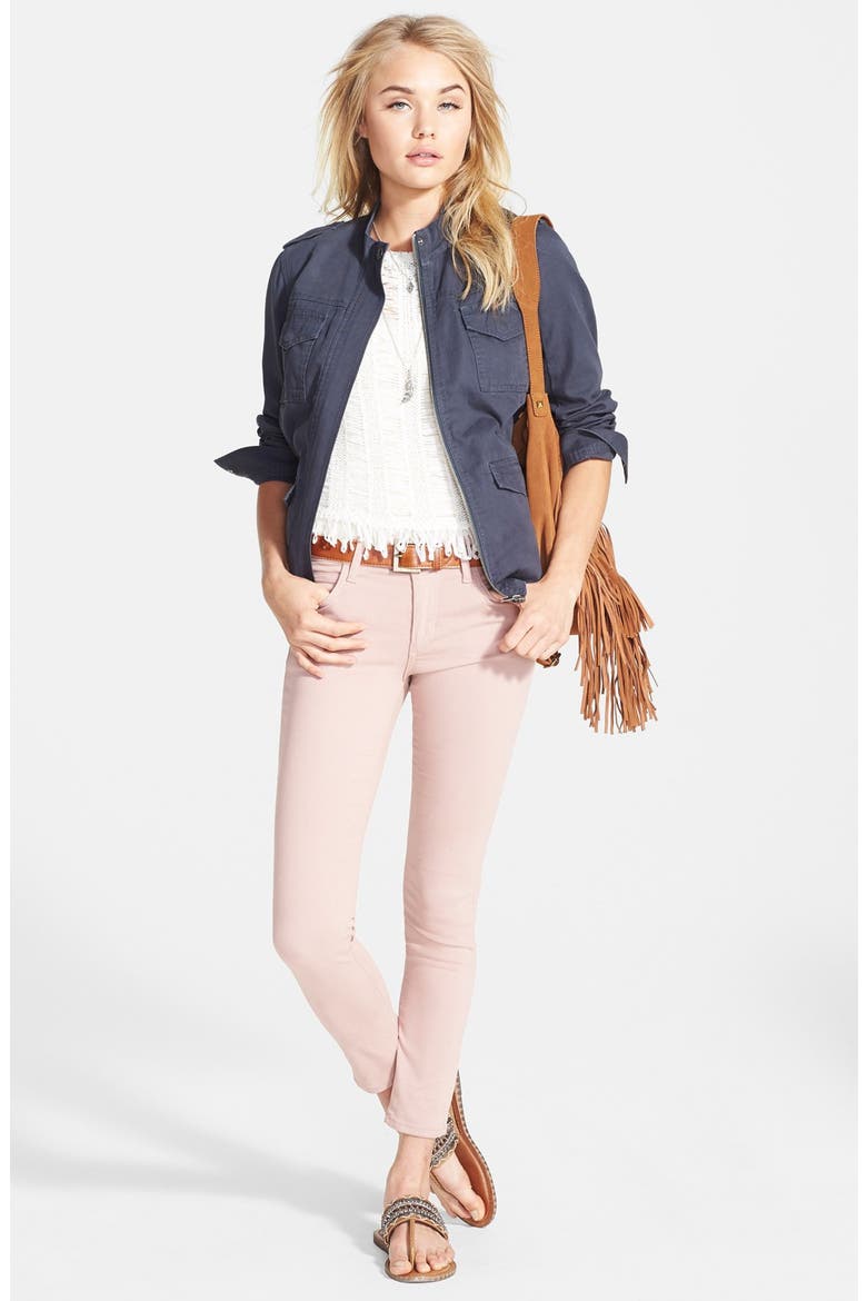 Cotton Canvas Jacket, Alternate, color, WASHED GREY