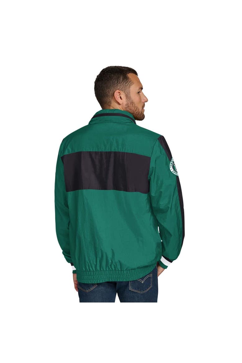 Men's Tommy Hilfiger Green New York Jets Gael Lightweight Half-Zip Hoodie Jacket, Alternate, color, Green