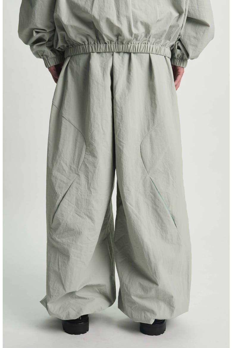 Zaid Parachute Pants, Alternate, color, SMOKE