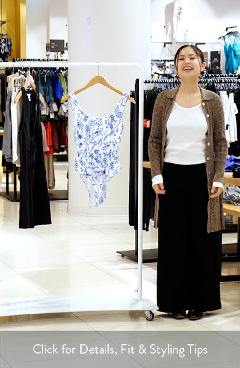 Belted One-Piece Swimsuit, sales video thumbnail