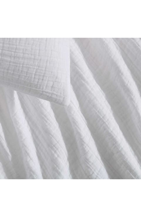 Washed Textured Reversible Comforter Set