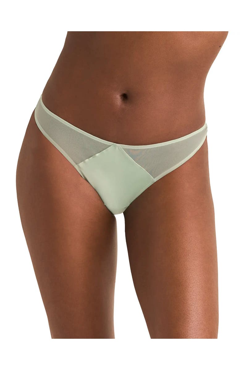 Adore Me Brittani Thong Panties, Main, color, Medium Green