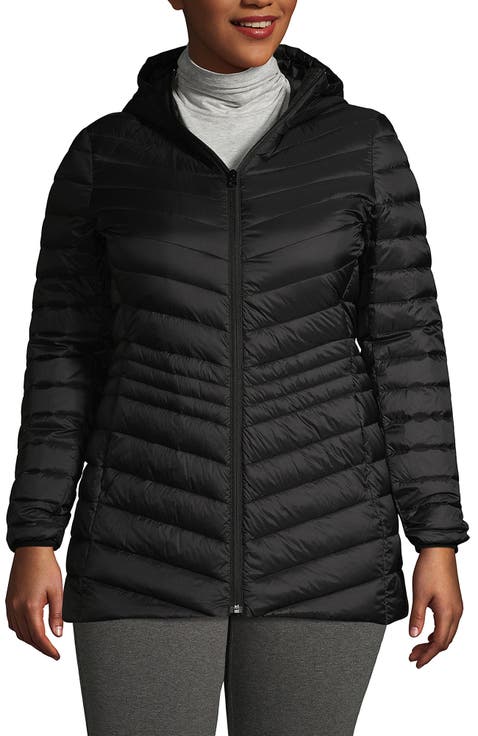 Plus Size Wanderweight Packable Down Long Jacket