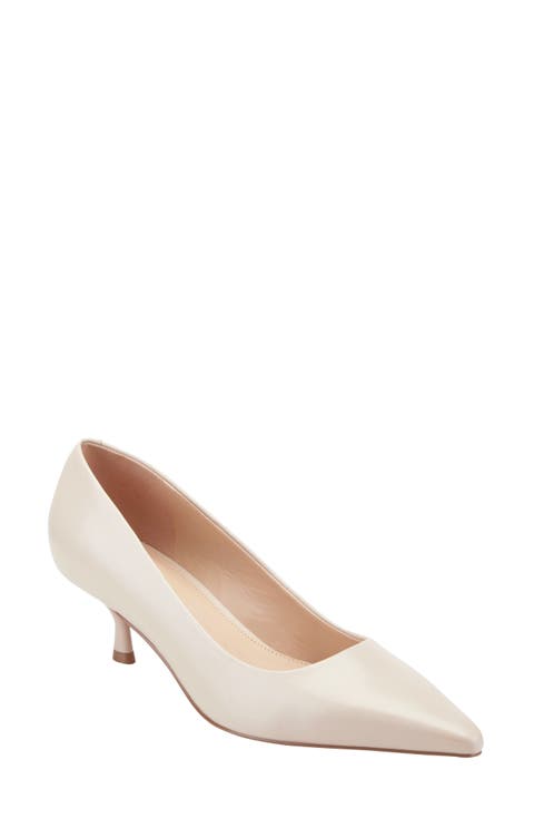 Calynna Pointed Toe Kitten Heel Pump (Women)