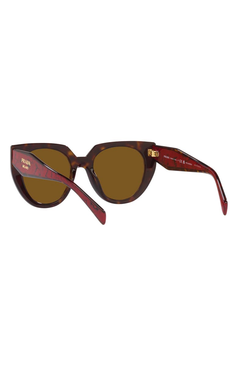 Prada 52mm Polarized Cat Eye Sunglasses, Alternate, color,
