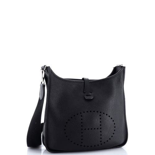 Pre-owned Hermes Hermes Evelyne Bag Gen I Clemence Pm In Black