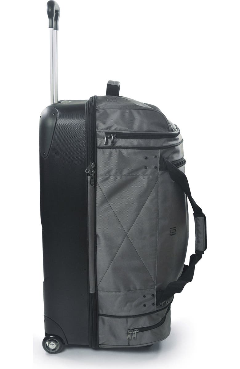Ful Workhorse 30in Rolling Duffel Bag, Retractable Pull Handle, Split Level Storage, Alternate, color, Black