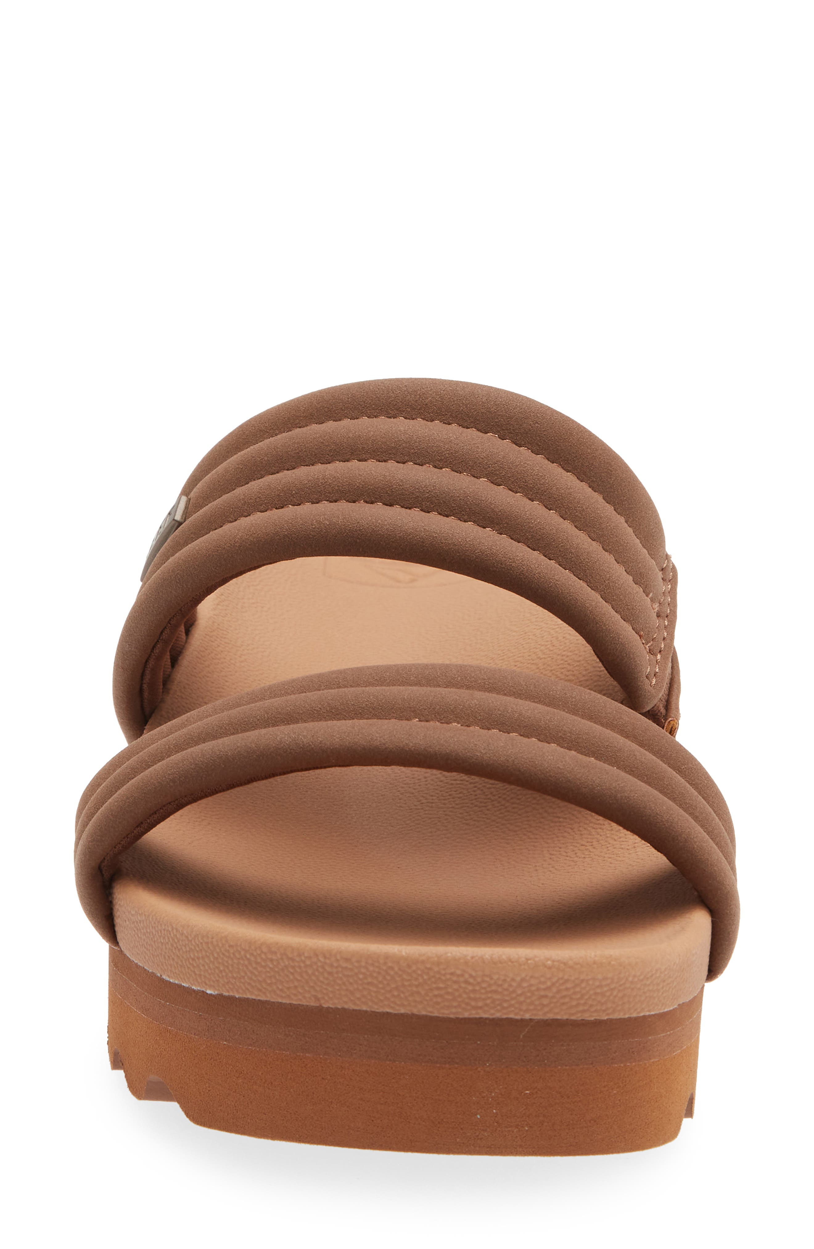 Reef Kaia 2 Bar Slide Sandal, Alternate, color, Chocolate