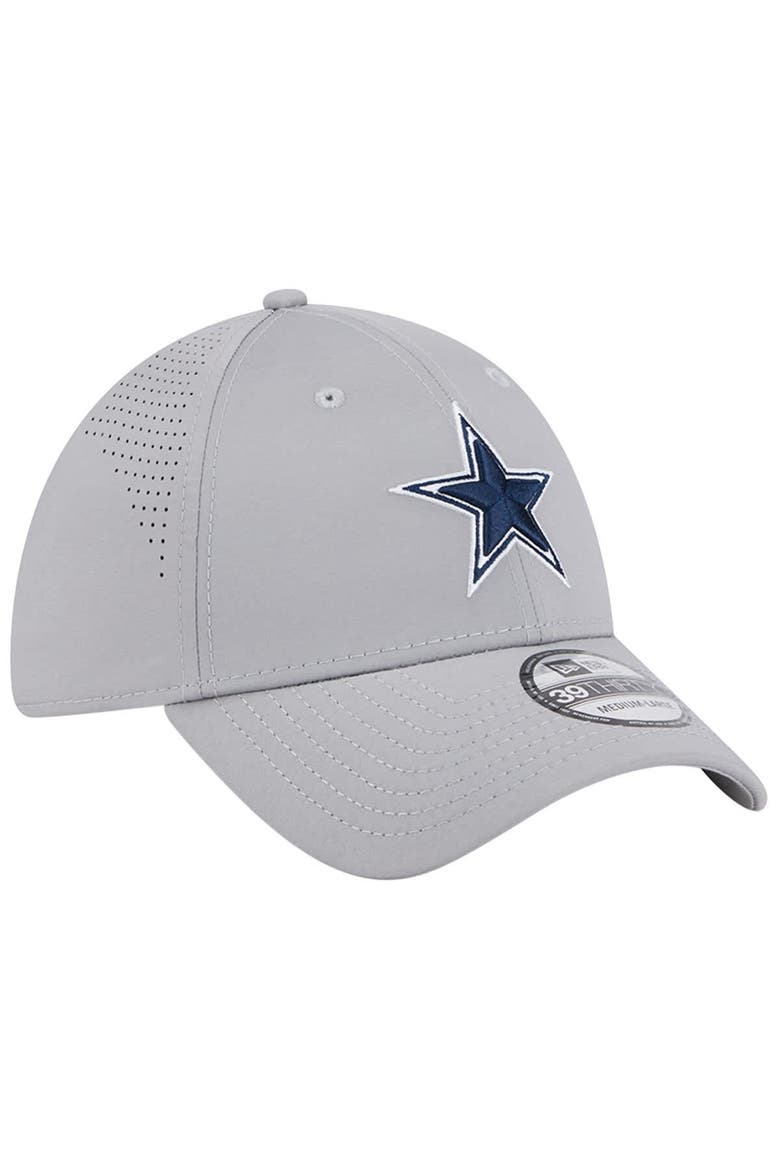 Men's New Era Gray Dallas Cowboys Active 39THIRTY Flex Hat, Alternate, color, Gray