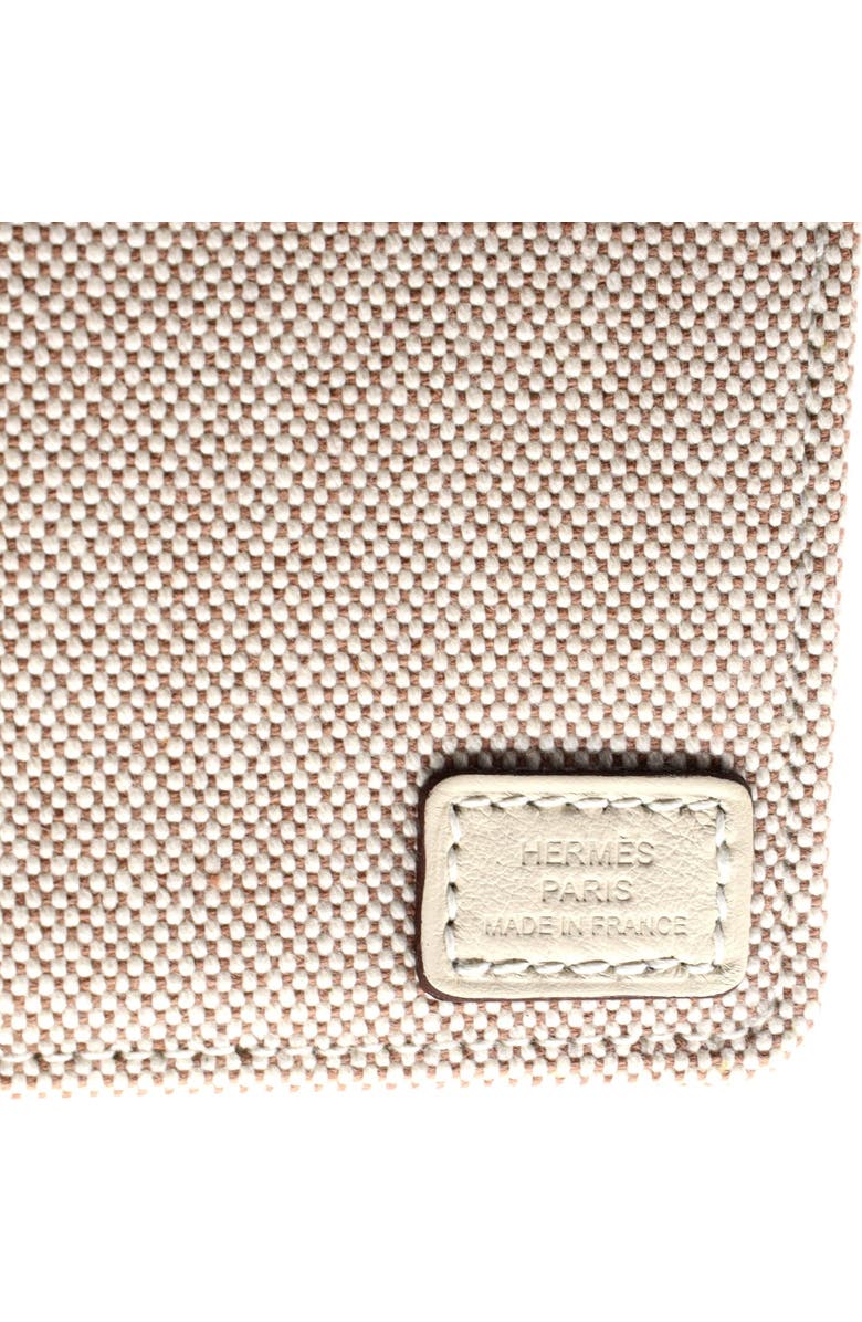 Pre-Owned Hermes Sac Steeple Tote Toile with Leather 25, Alternate, color, Ecru