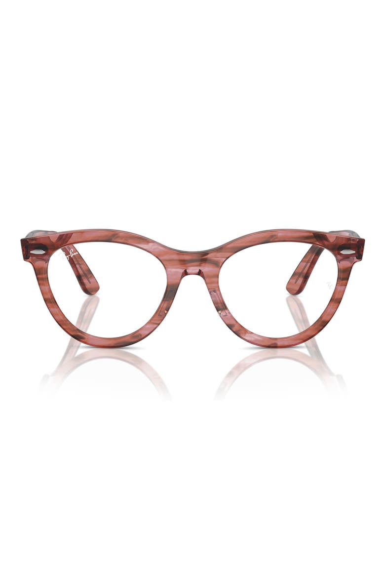 51mm Oval Optical Glasses, Main, color, PINK