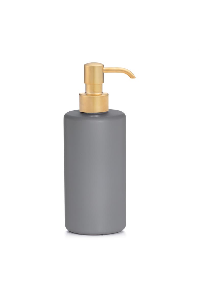 Domus Matte Pump Dispenser, Main, color, GREY-Sat Gold