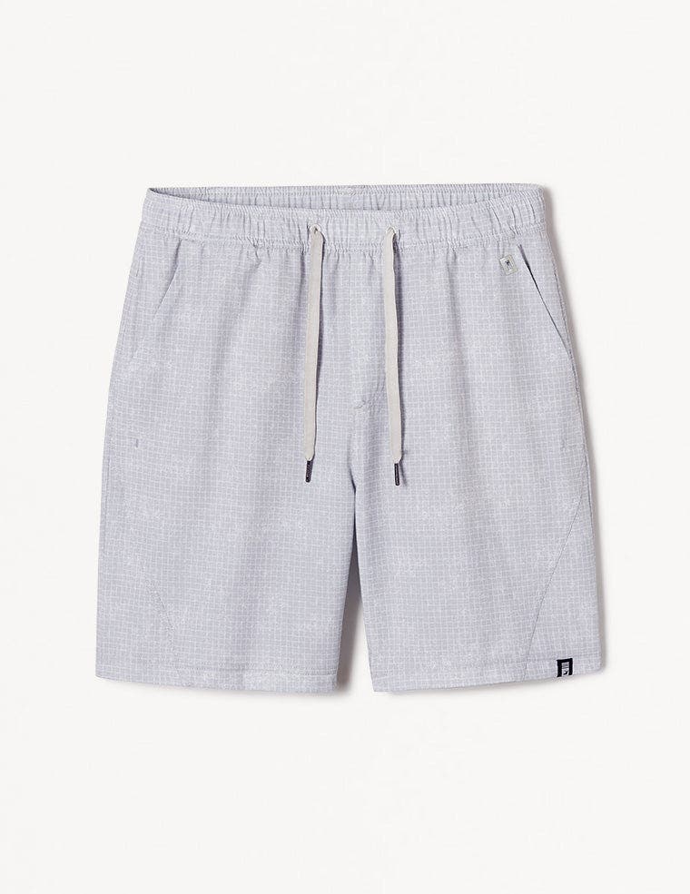 Ash Grey Grid Print 7.5"