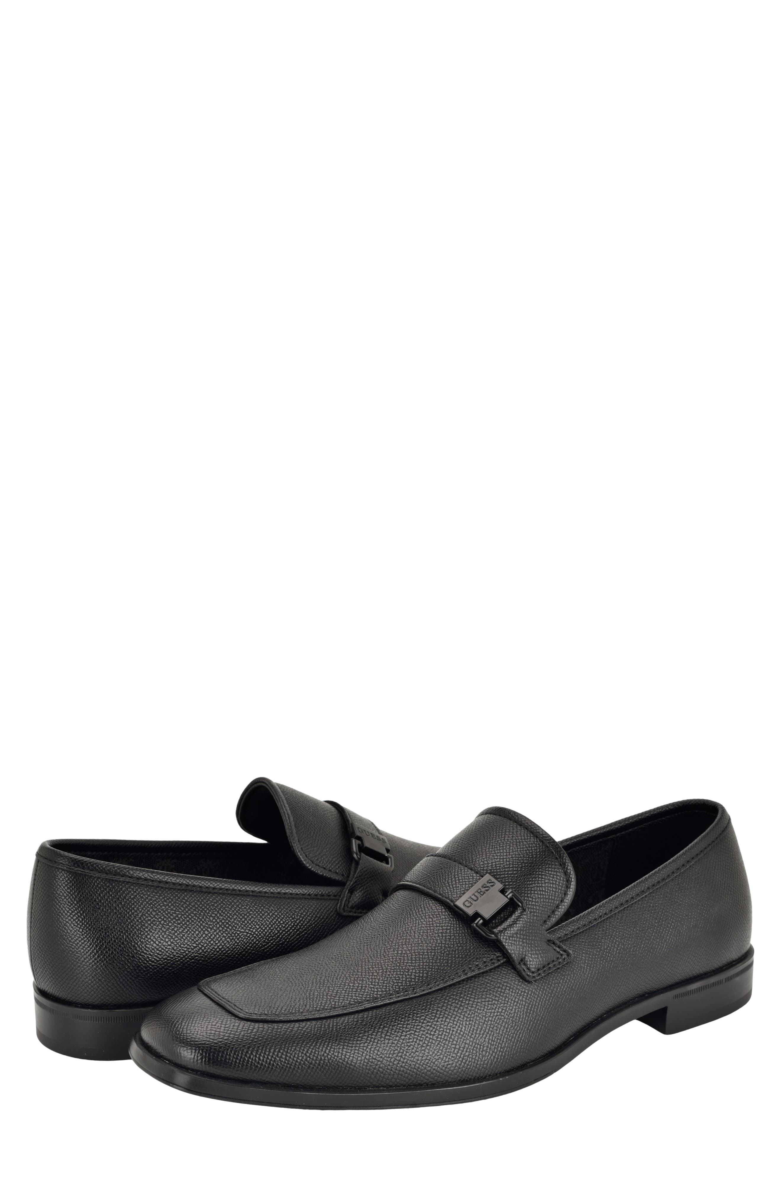 Honten Faux Leather Loafer, Alternate, color, BLACK