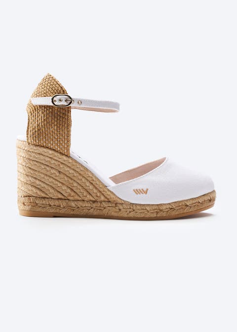 Satuna Canvas Espadrille Wedges
