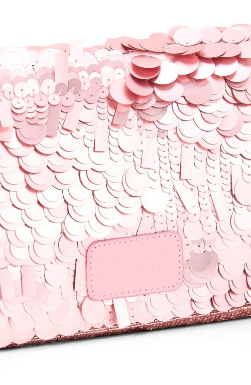 Staud Timmy Beaded Shoulder Bag In Pink