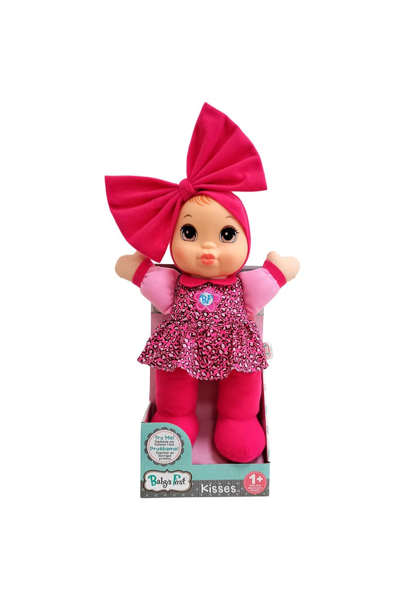 Kisses Baby Doll Toy With Animal Print Top All Ages, Alternate, color, Multicolored