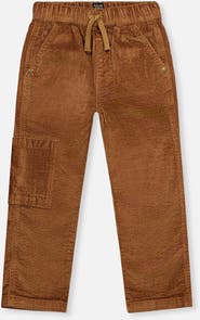 Deux par Deux Stretch Corduroy Cargo Pocket Drawstring Waist Pants