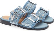 Ganni Buckle Slide Sandal