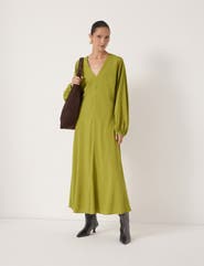Hush Grace V-Neck Long Sleeve Dress