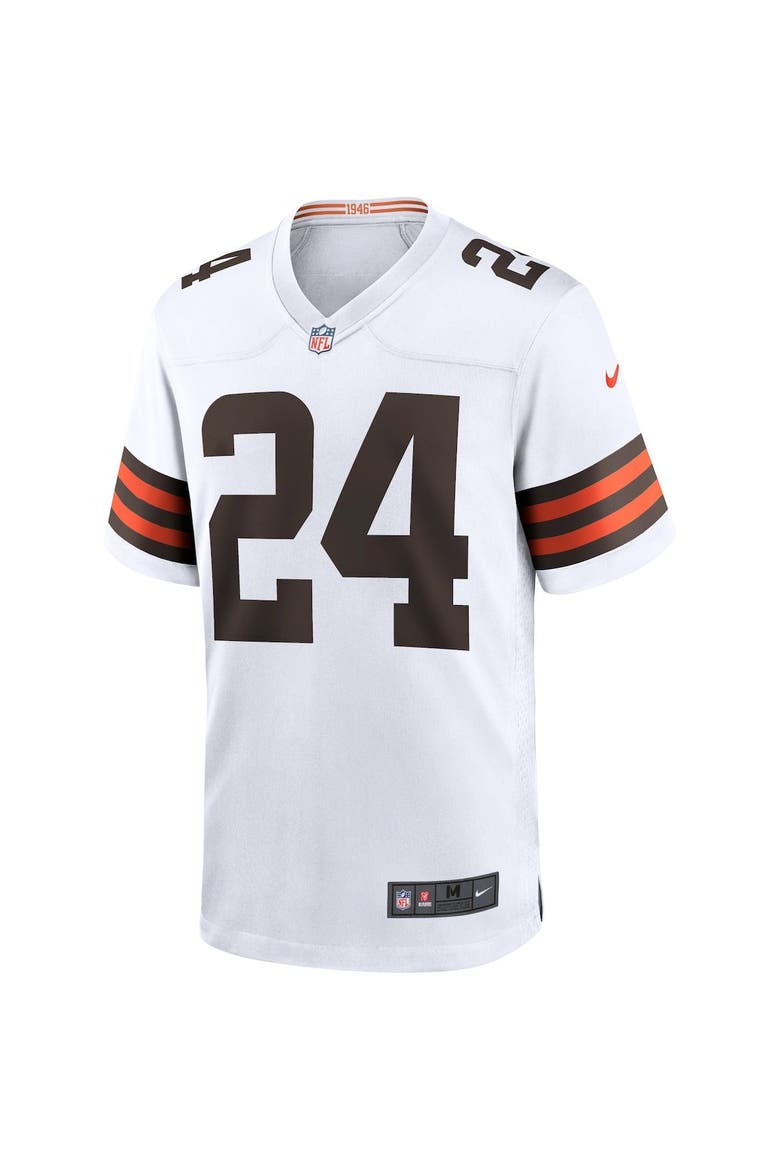Men's Nike Nick Chubb White Cleveland Browns Game Jersey, Alternate, color, WHITE