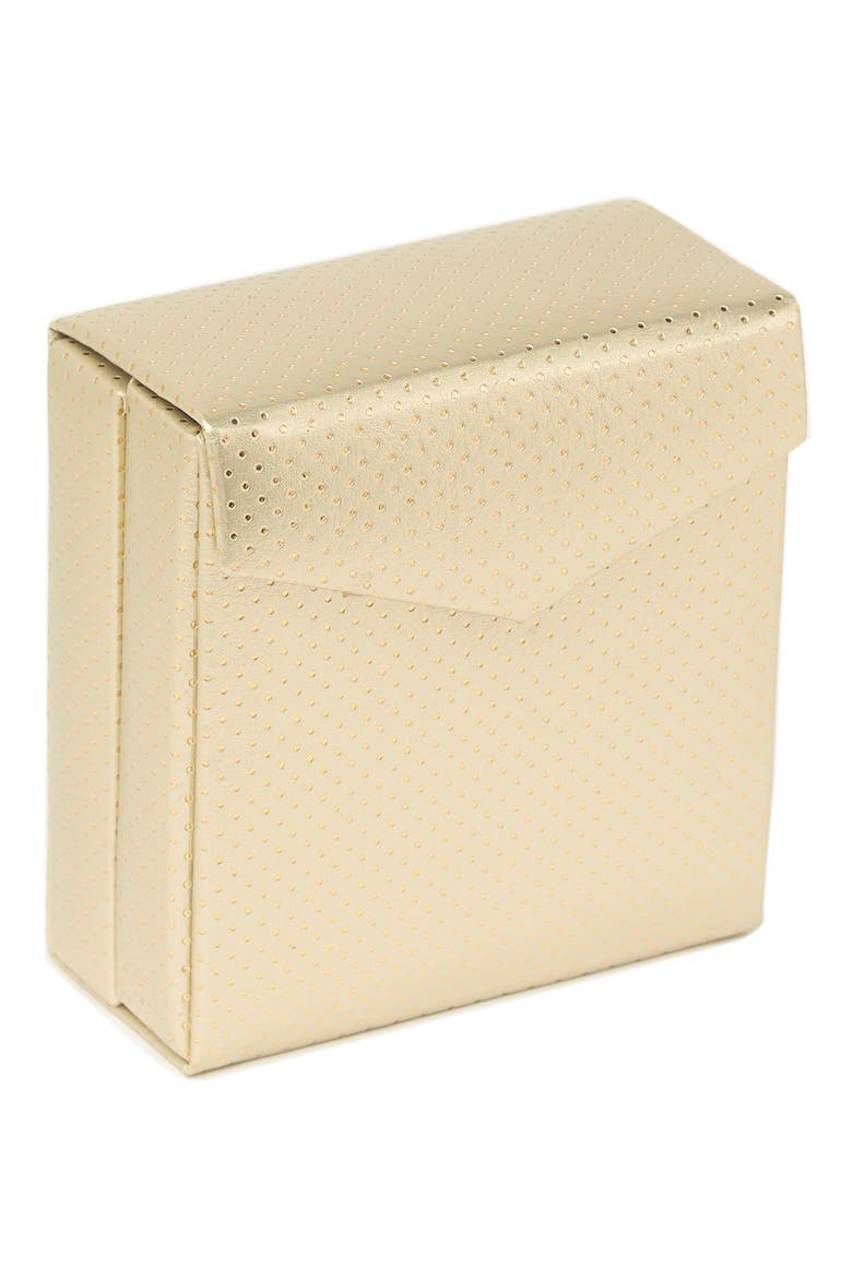 Folding Jewelry Box, Alternate, color, GOLD- GOLD DOT