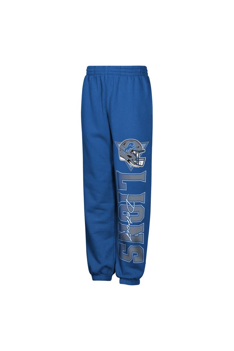 Youth Outerstuff  Blue Detroit Lions Run & Gun Sweatpants, Main, color, Blue