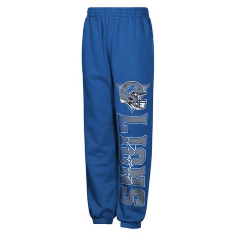 Youth Outerstuff  Blue Detroit Lions Run & Gun Sweatpants