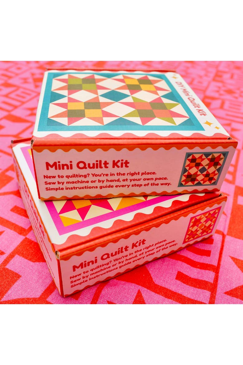 Mini Quilt Kits, Alternate, color, Turquoise