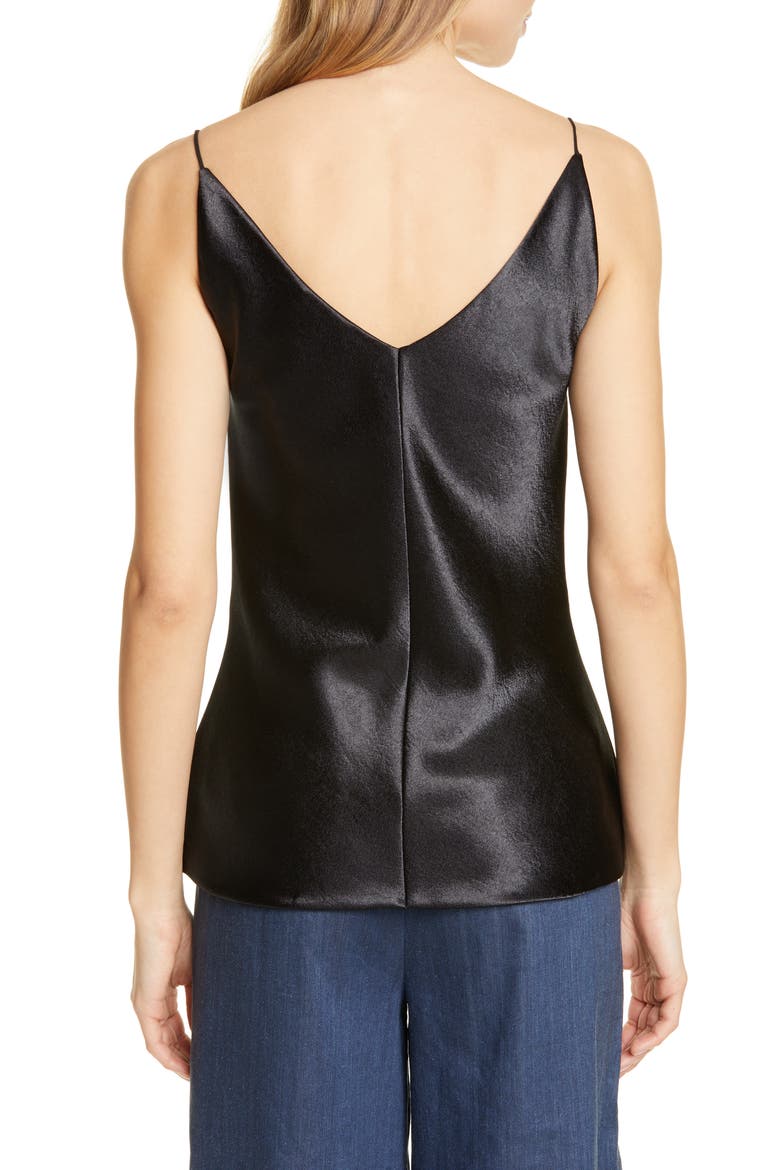 V-Neck Bias Camisole, Alternate, color, BLACK