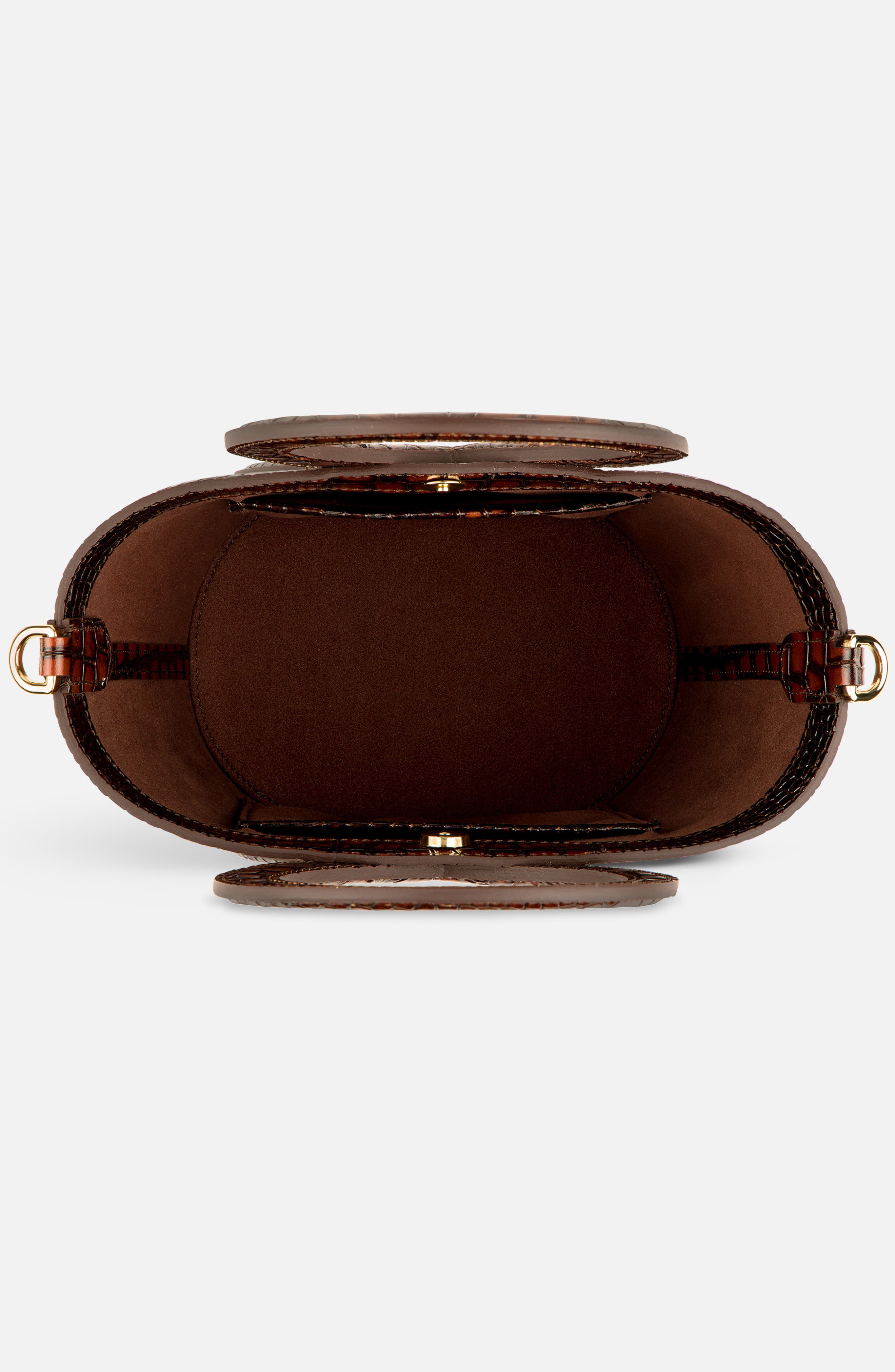 Infinity Bag - Burgundy and Brown Crocodile Embossed, Alternate, color, Burgundy and Brown