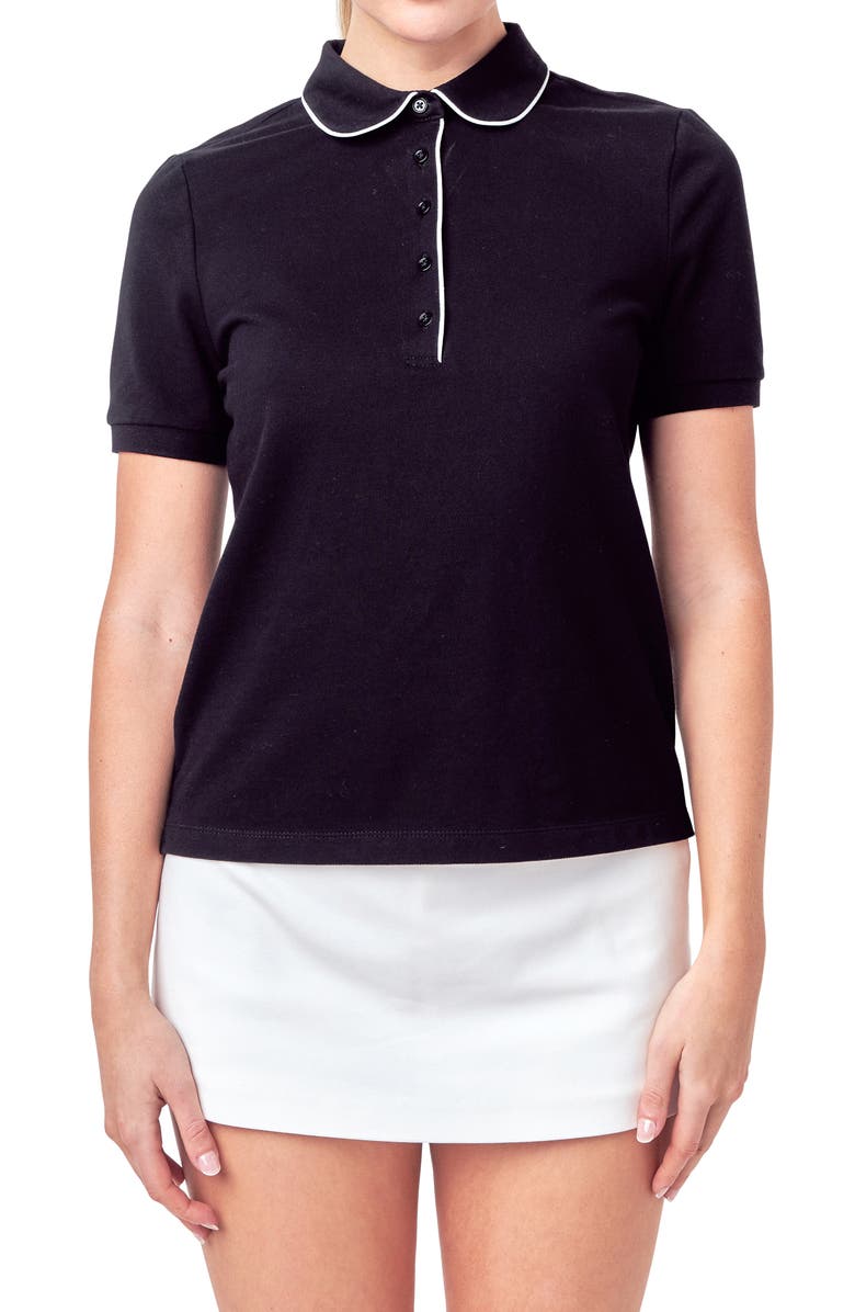 English Factory Piped Polo Shirt, Alternate, color,