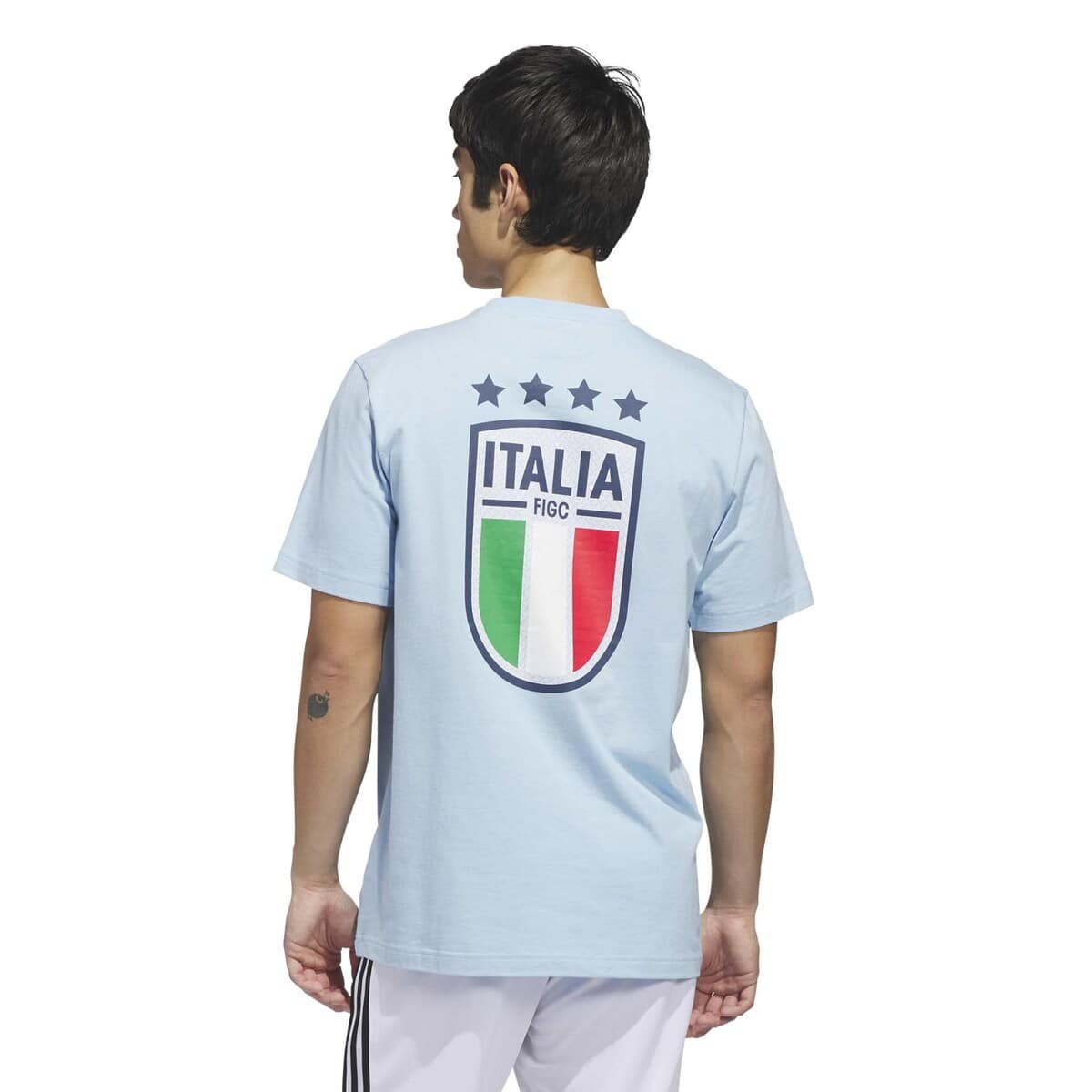 Men's adidas Light Blue Italy National Team 2026 Away Jersey Hook T-Shirt - image 2