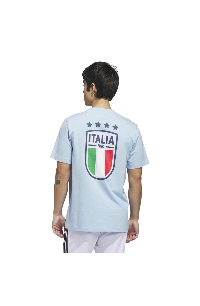 adidas Men's adidas Light Blue Italy National Team 2026 Away Jersey Hook T-Shirt, Alternate, color, Light Blue