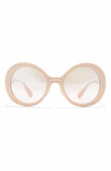 Miu Miu 53mm Round Sunglasses