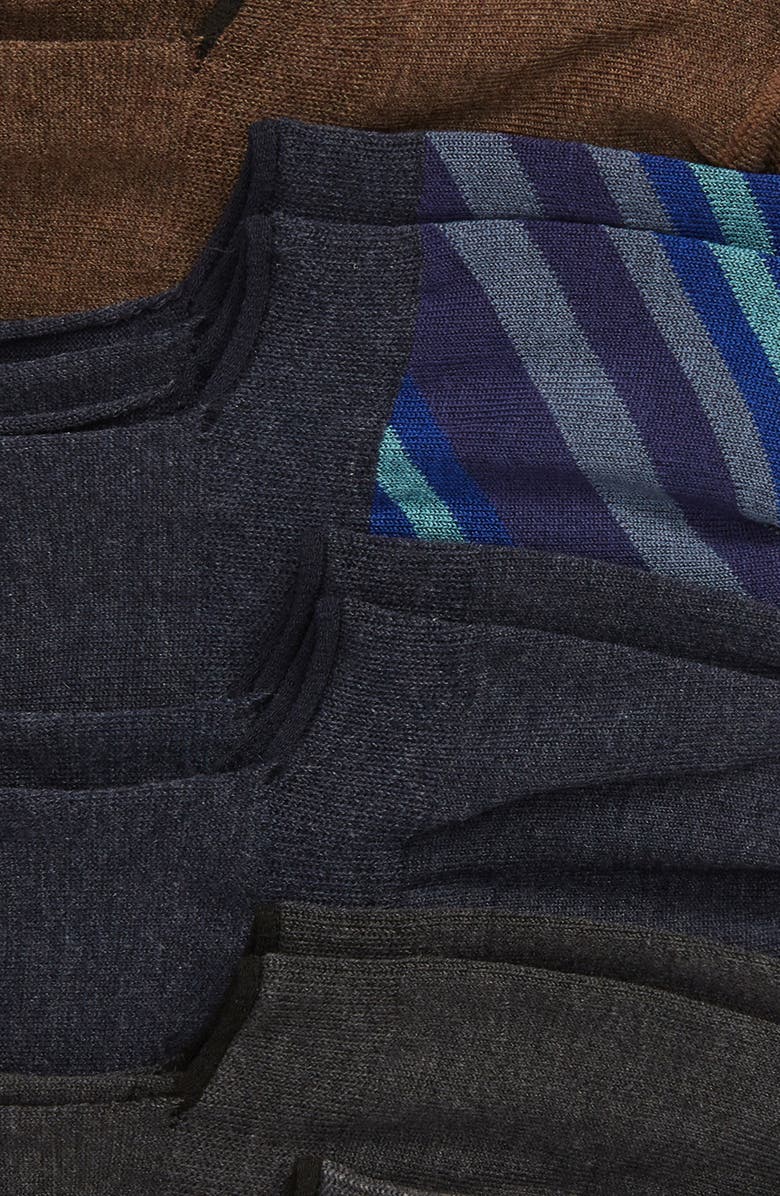 NORDSTROM MEN'S SHOP 6-Pack Liner Socks, Alternate, color, 