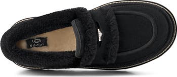 UGG® x Sacai Gender Inclusive Genuine Shearling Trim Penny Loafer