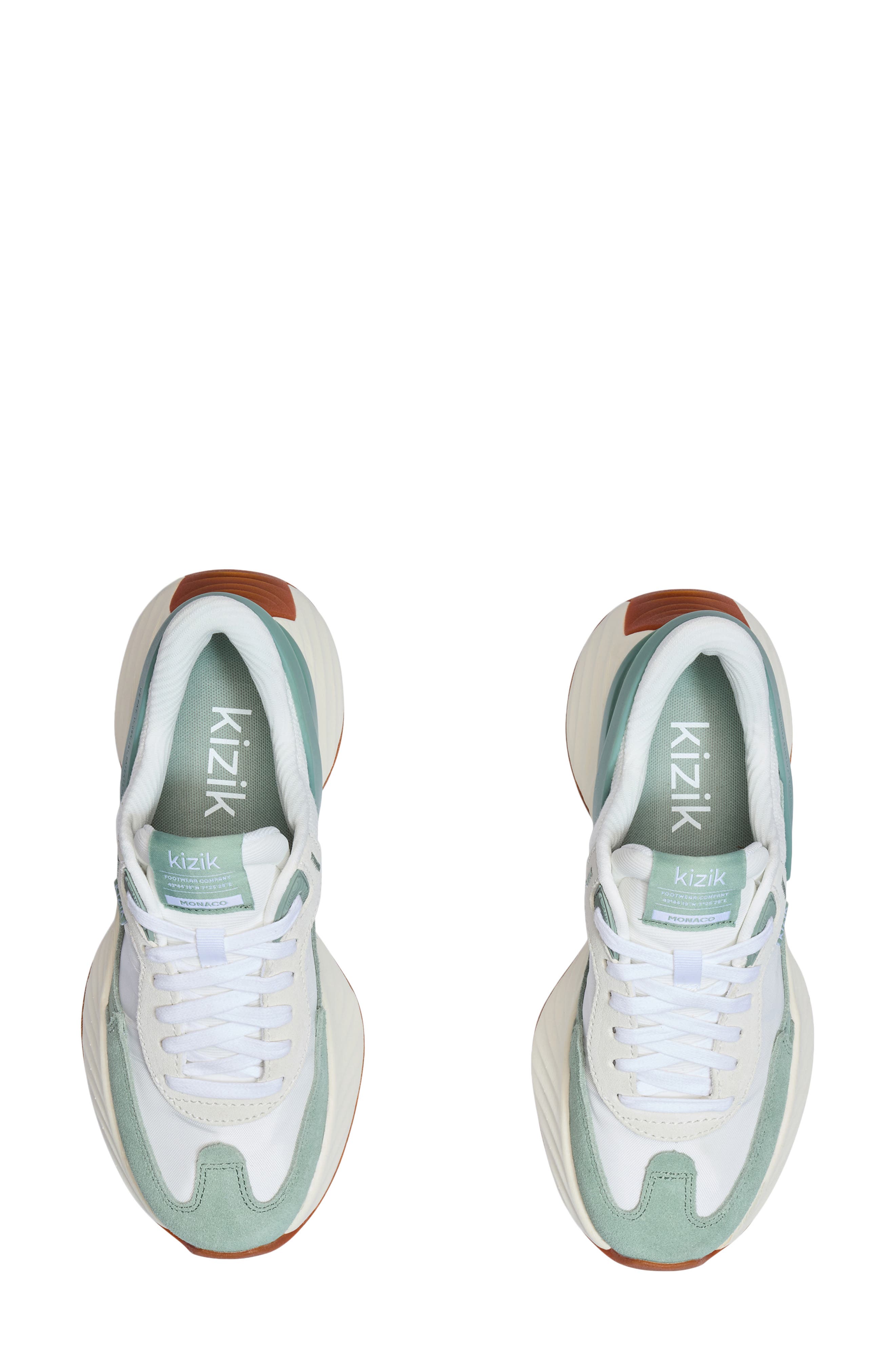 Monaco Hands-Free Sneaker, Alternate, color, WHITE/ICEBERG GREEN