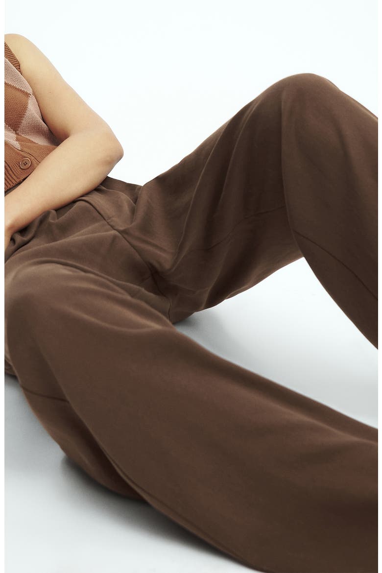 Mason High Waist Wide Leg Pants, Alternate, color, CAFE