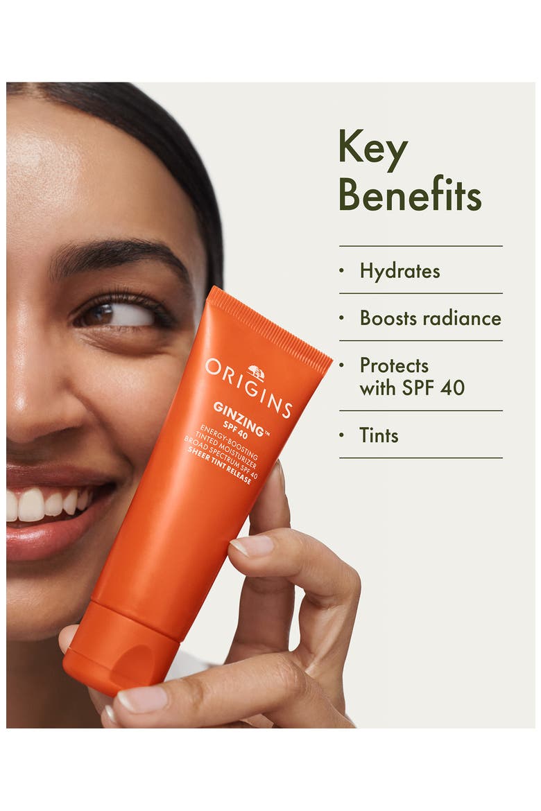 GinZing™ SPF 40 Energy-Boosting Tinted Moisturizer, Main, color, SHADE 1