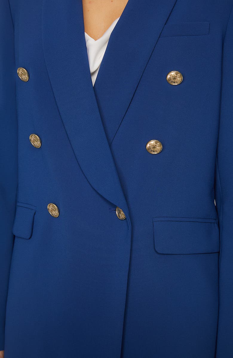 Elie Tahari The Rita Double Breasted Blazer, Alternate, color, Twilight