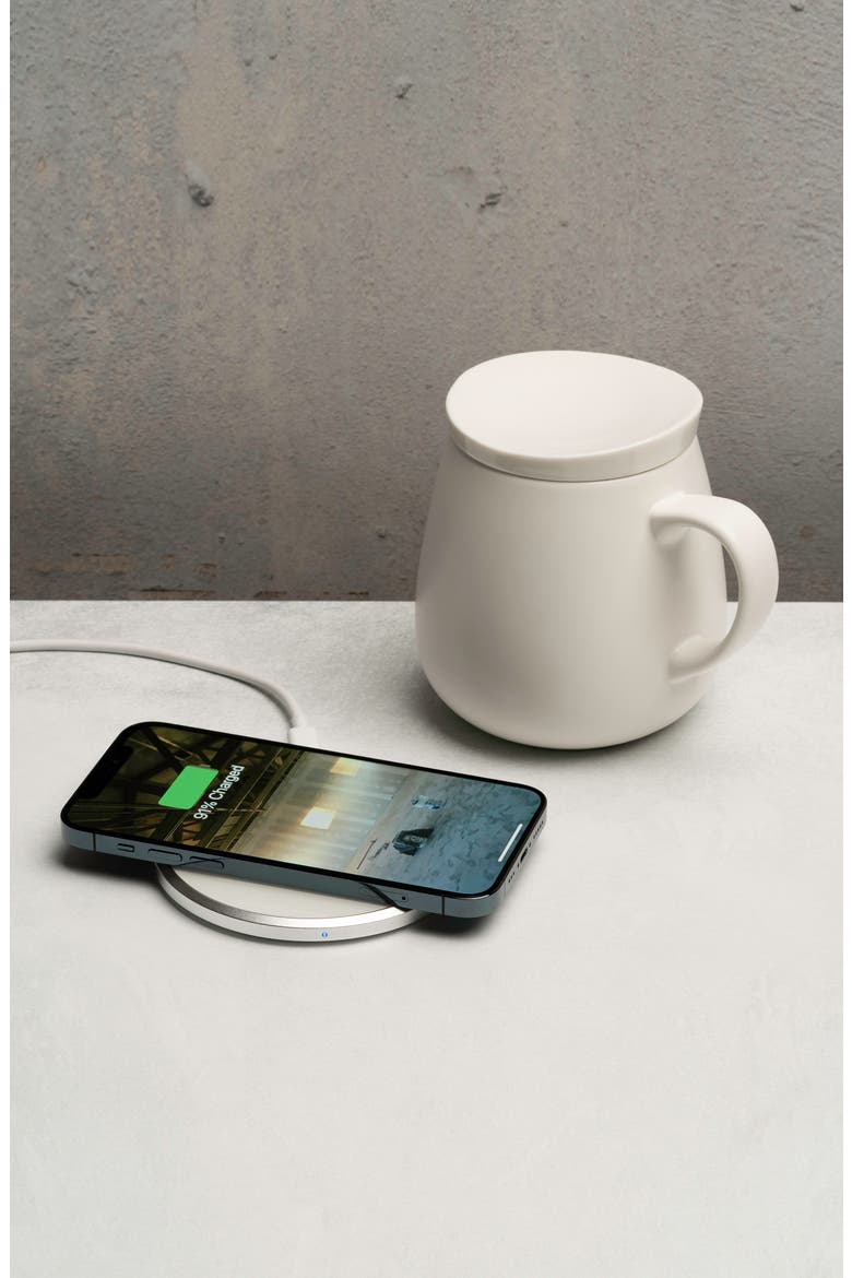 Ui Plus Mug & Warmer Set, Alternate, color, WHITE