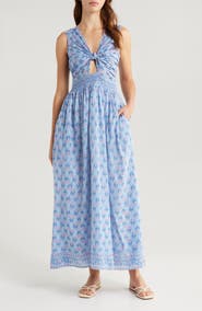 ALICIA BELL Willow Cutout Sleeveless Cover-Up Maxi Dress
