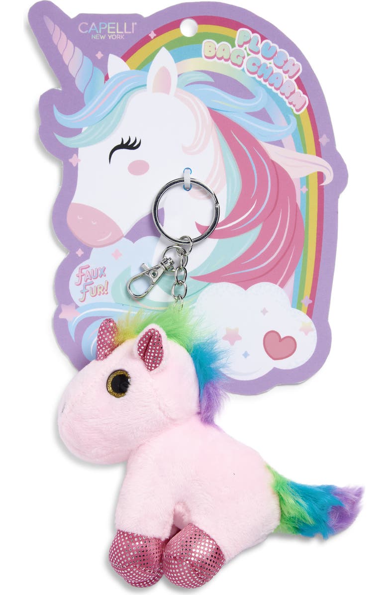 Capelli New York Unicorn Bag Charm, Main, color, Pink