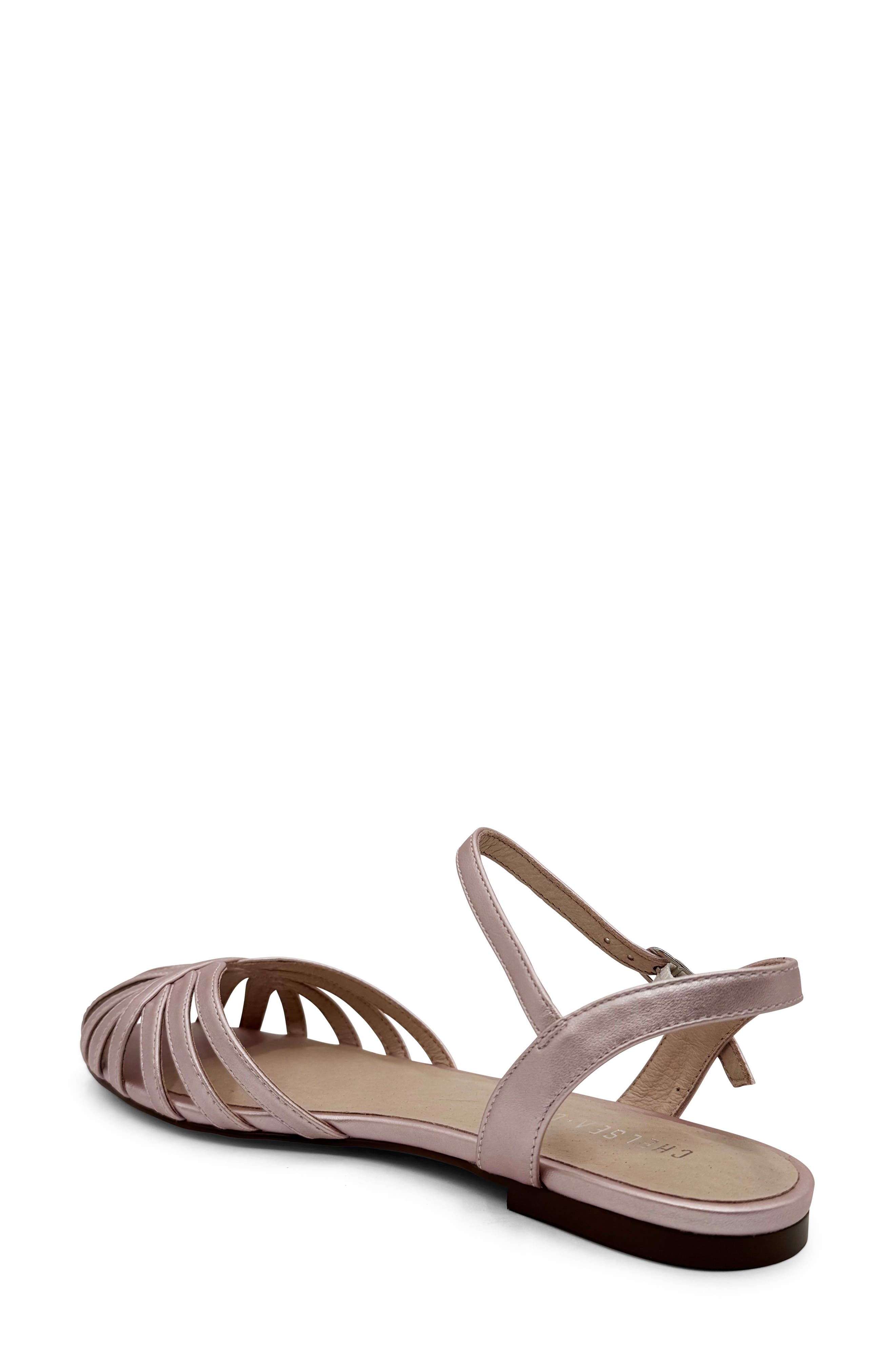 Cage Ankle Sandal, Alternate, color, PINK PU