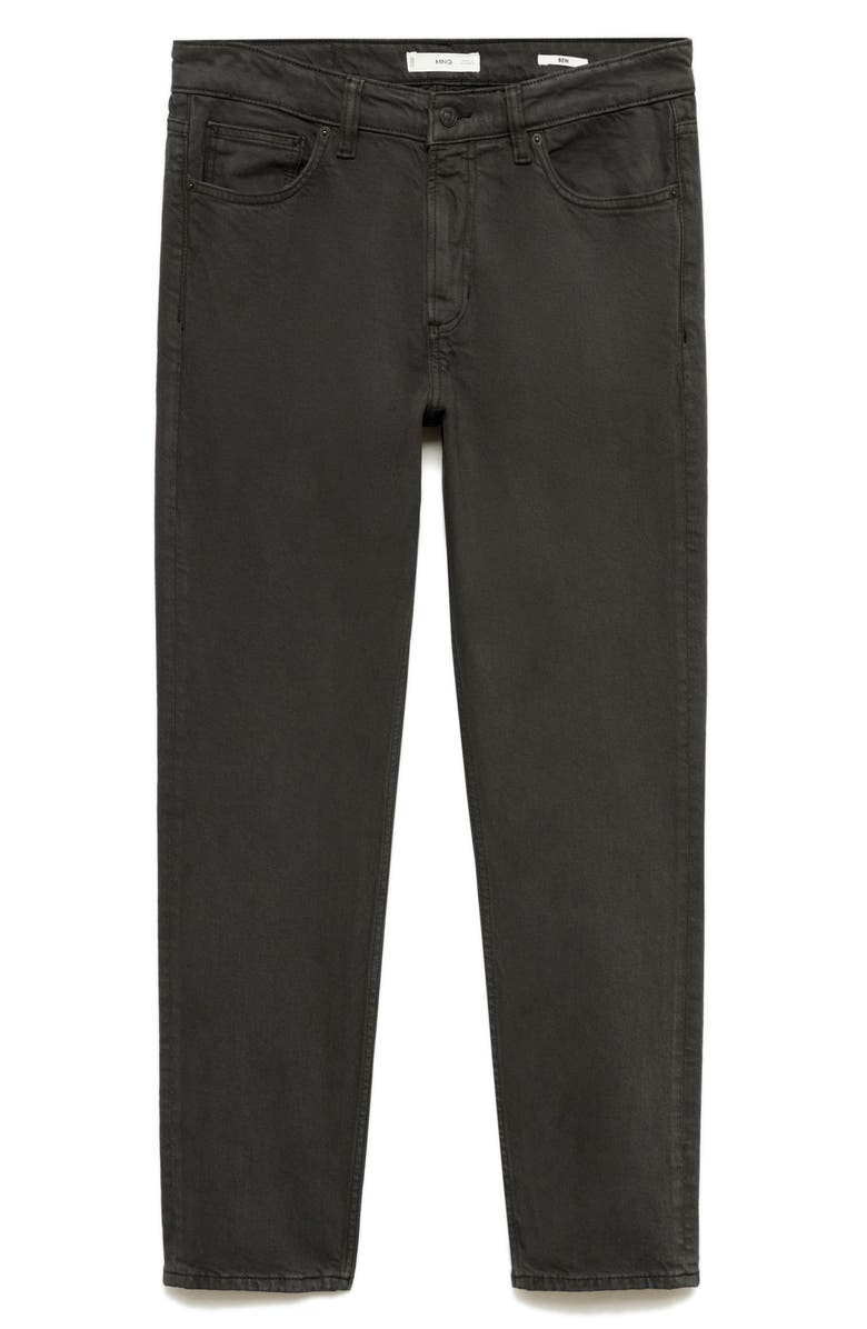 MANGO Ben Crop Tapered Jeans, Main, color, 
